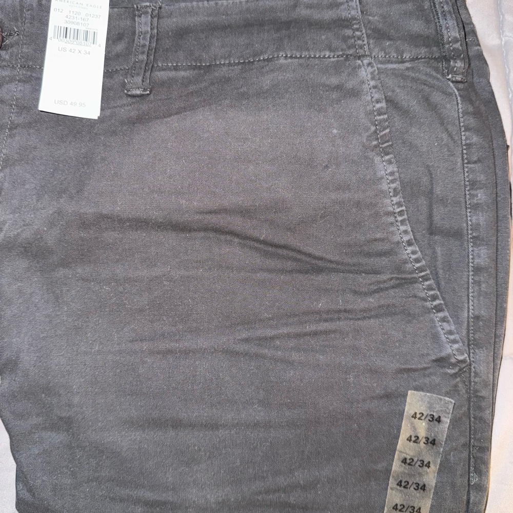 American Eagle Outfitters Men's Charcoal Chinos